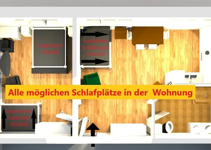 60Qm 2 Raum Wohnung Nahe Dem Stadtzentrum